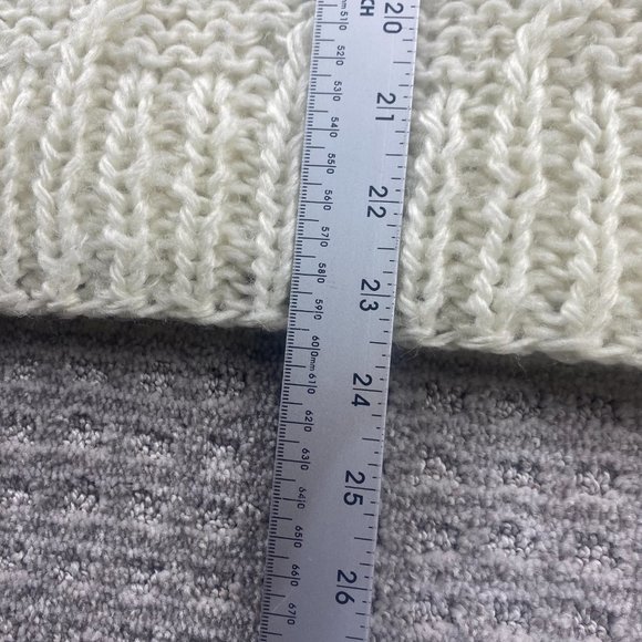 Vintage 70s Knit Sweater Women Small White Clothes To You Interlocking Knits - Picture 6 of 6